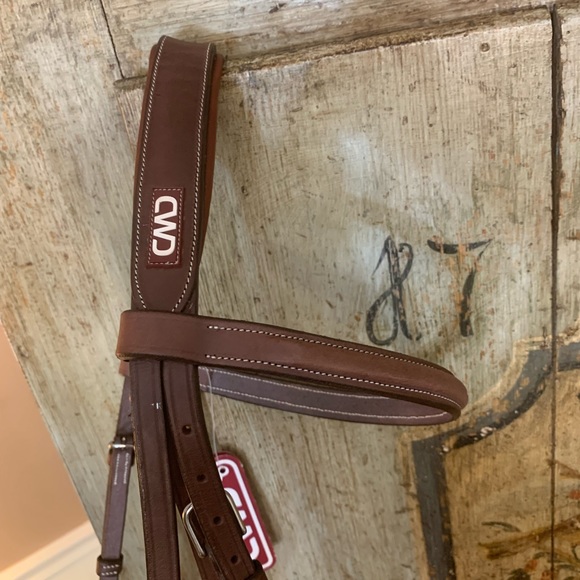 SOLD BRAND NEW brown CWD raised French noseband bridle - Picture 9 of 10